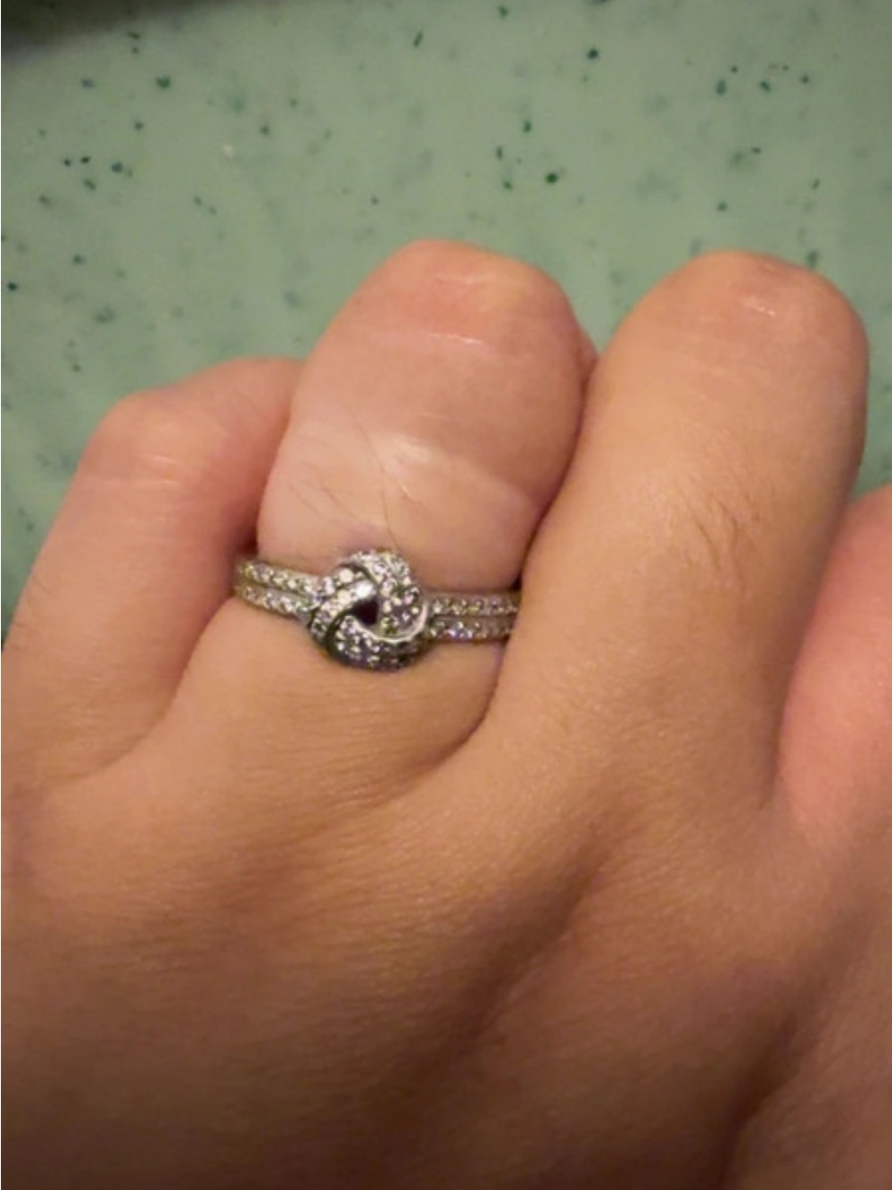 Pandora Sparkling Love Knot Ring
